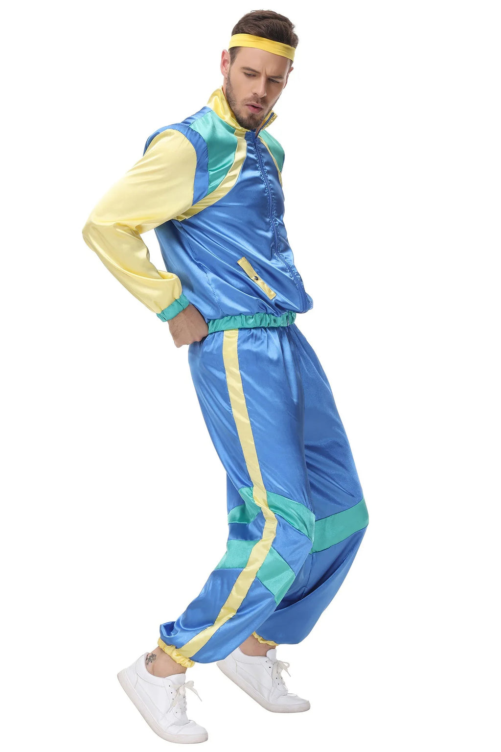 Cosplay  Halloween Costumes 70s Retro Disco Couple Sportswear Cos Party Stage Performance Costumes