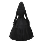 Halloween Costumes Court Dress Fashion Vintage Long Sleeve Floor Length Renaissance Gothic Cosplay Medieval Dress Carnival Party