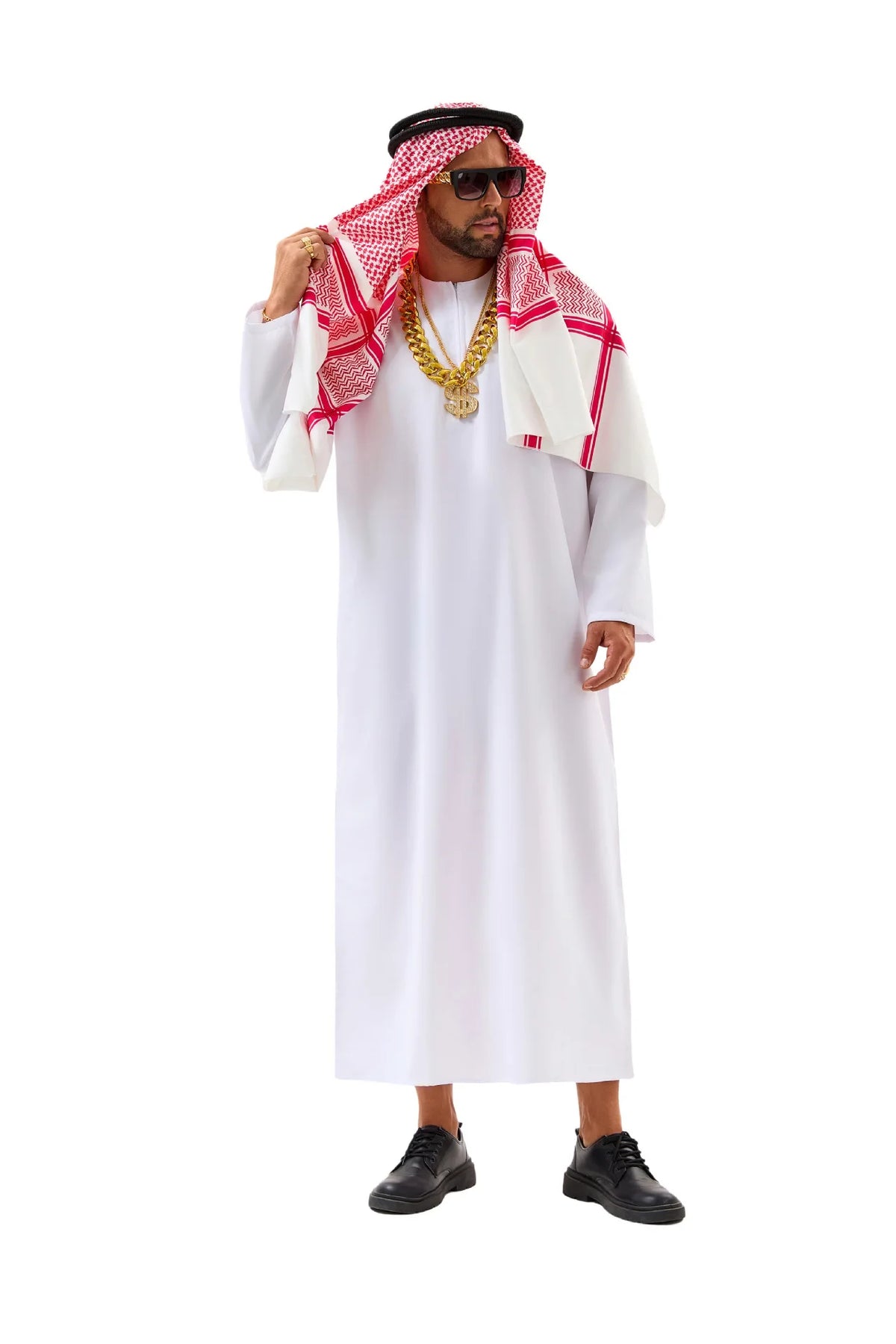 Middle East Arabic Robe Costume Suit Men Women Dubai Tycoon UAE Cosplay Costume Stage Performance Halloween Carnival Party 2025