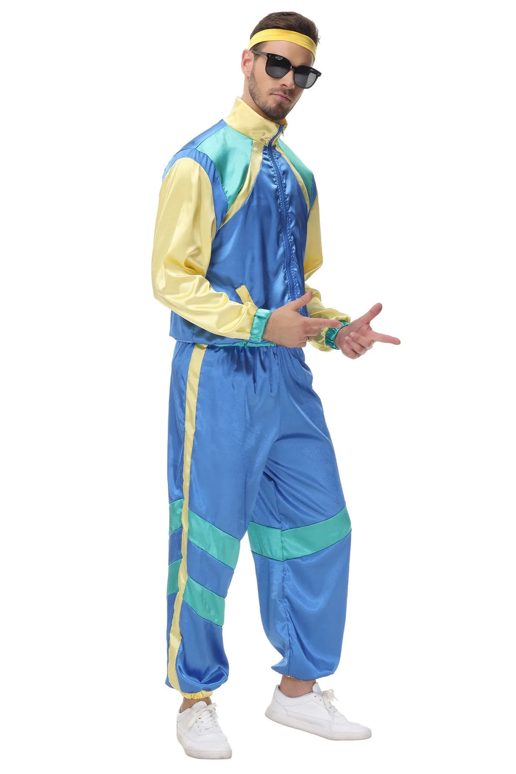 Cosplay  Halloween Costumes 70s Retro Disco Couple Sportswear Cos Party Stage Performance Costumes