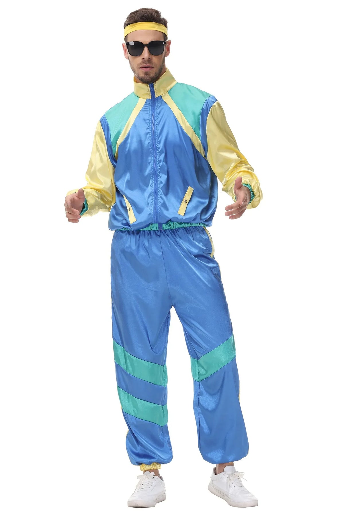 Cosplay  Halloween Costumes 70s Retro Disco Couple Sportswear Cos Party Stage Performance Costumes
