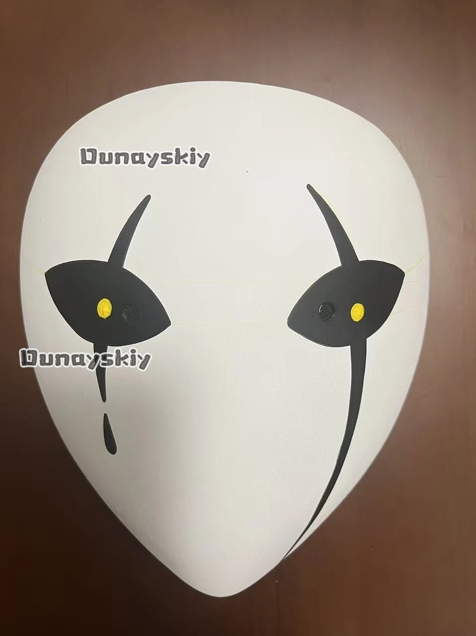 Anime Game Circus Cosplay Costume Little P Mask PVC Plastic Mask Hand-painted Custom Waterproof Fade-resistant Visible 3D
