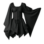 Medieval Costume Women Renaissance Medieval Dress Fairy Elf Traditional Irish Viking Costume Elf Ear for Halloween Party