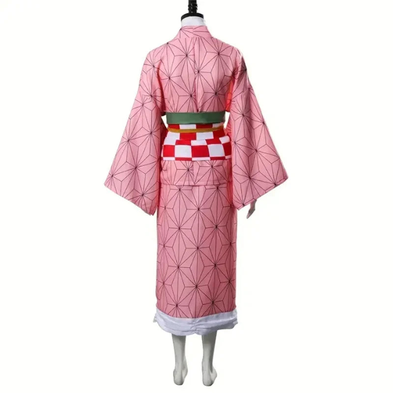 2026.Costume de Cosplay  Kamado Nezuko, uniforme de fête de carnaval Anime japonais pour adultes, Costume d'halloween