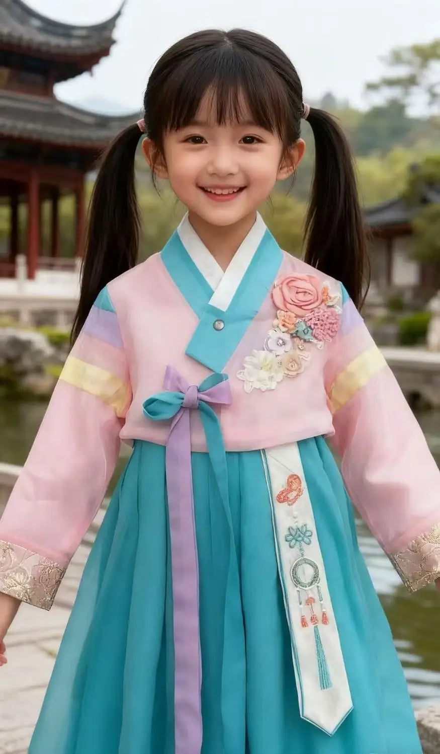 Korean Traditional Costume New Ethnic Costume Korean Hanbok for Girls Princess Dress Female Hanbok