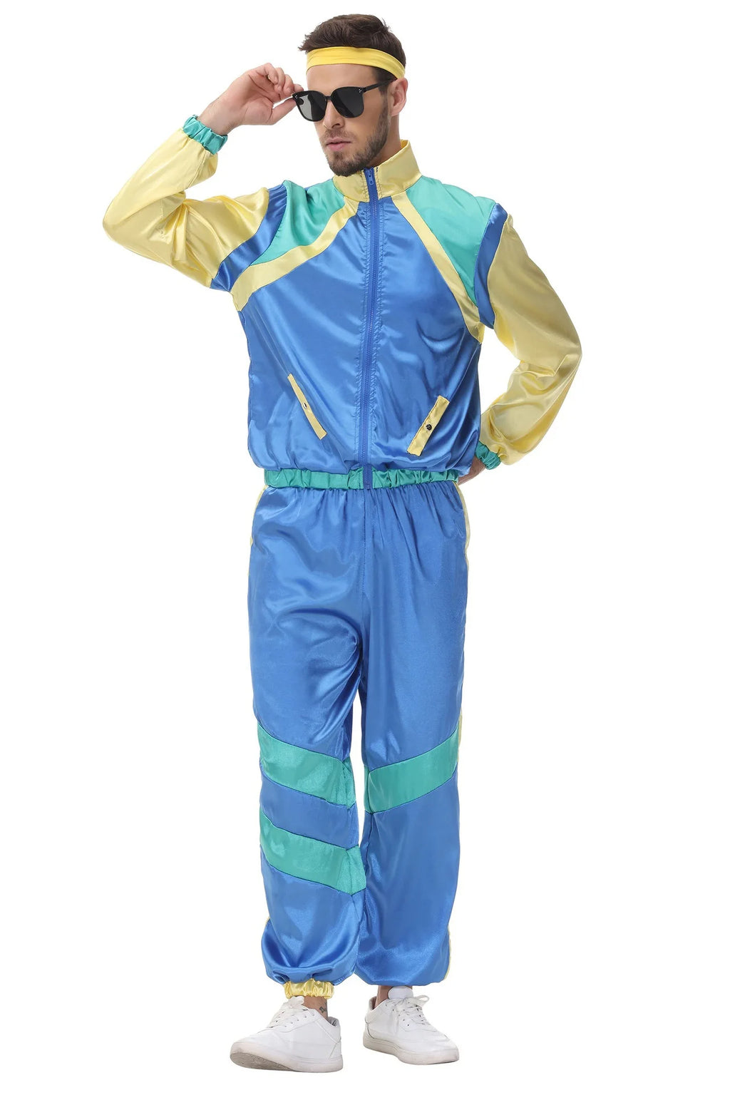 Cosplay  Halloween Costumes 70s Retro Disco Couple Sportswear Cos Party Stage Performance Costumes