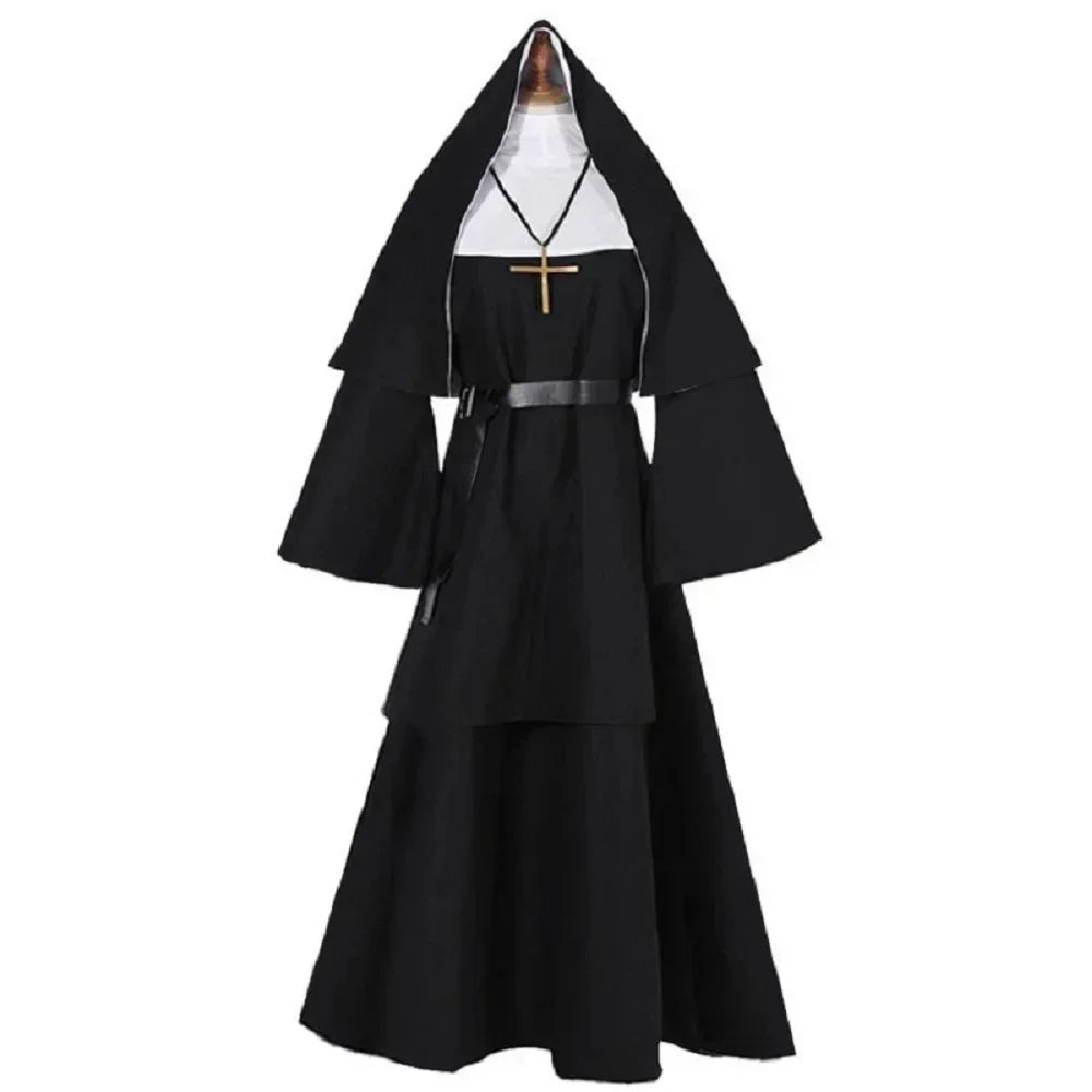 New Halloween Masquerading Parties Adult Cosplay Pastors and Performance Costumes for Priests Nuns