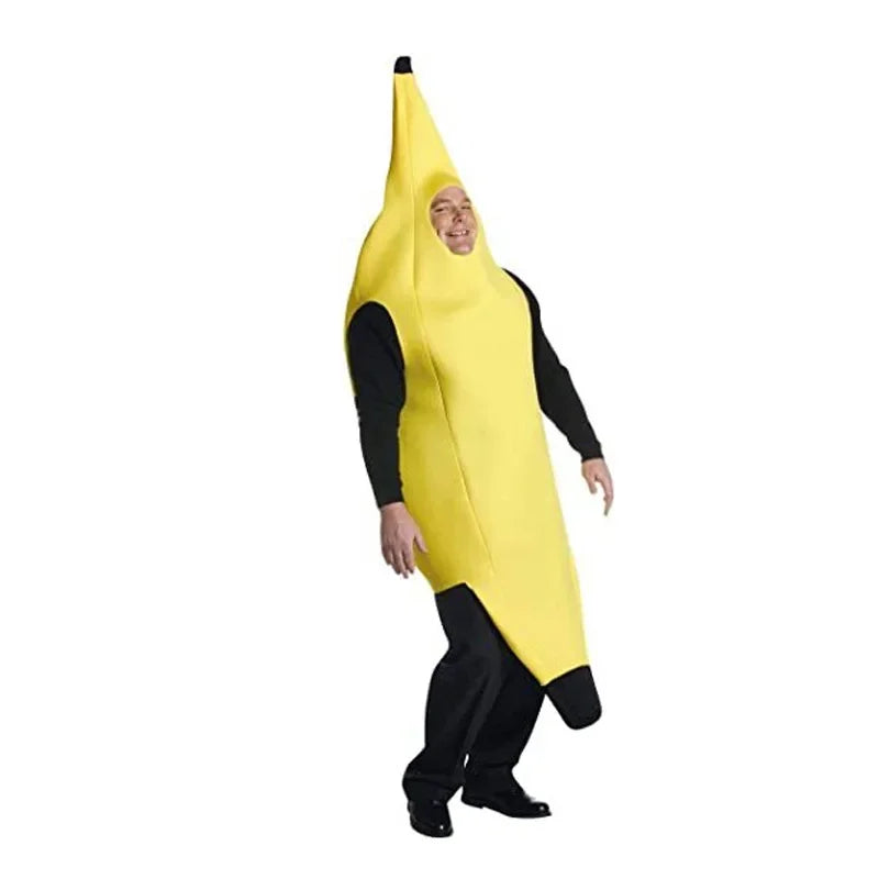 Carnival Costume For Men Funny Sexy Banana Cosplay Adult Fancy Dress Novelty Halloween Christmas Party Decorations Clothing