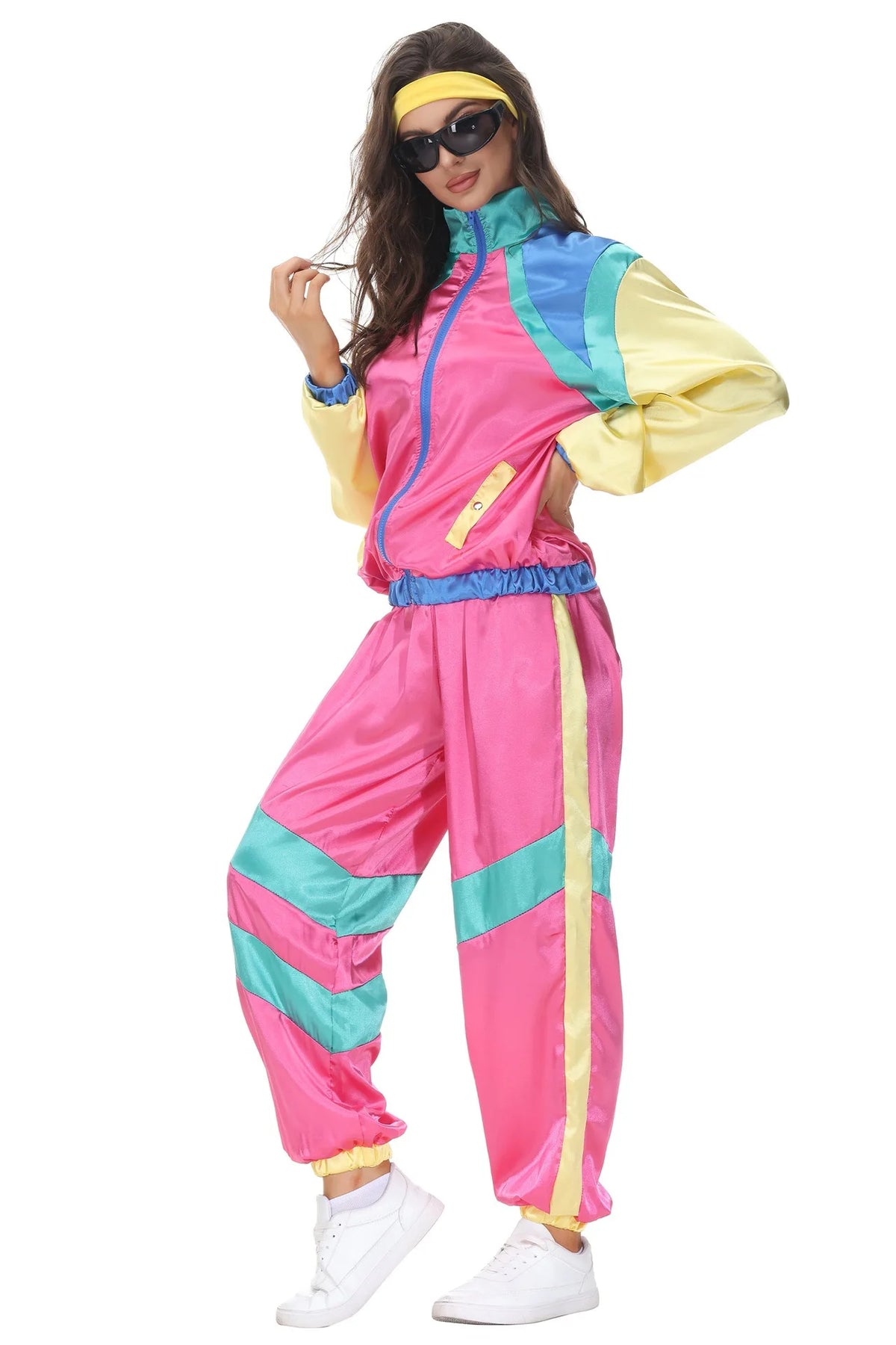 Cosplay  Halloween Costumes 70s Retro Disco Couple Sportswear Cos Party Stage Performance Costumes