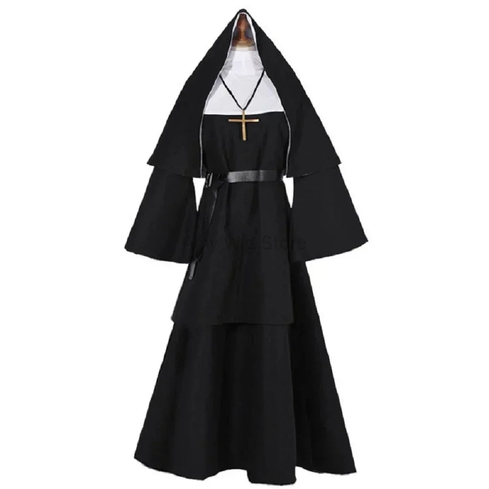 New Halloween Masquerading Parties Adult Cosplay Pastors and Performance Costumes for Priests Nuns