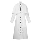 Medieval Priest And Priestess Cosplay Attire Four Color Medieval Retro Robe Cosplay Costume For Halloween Carnival Masquerade