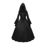 Halloween Costumes Court Dress Fashion Vintage Long Sleeve Floor Length Renaissance Gothic Cosplay Medieval Dress Carnival Party