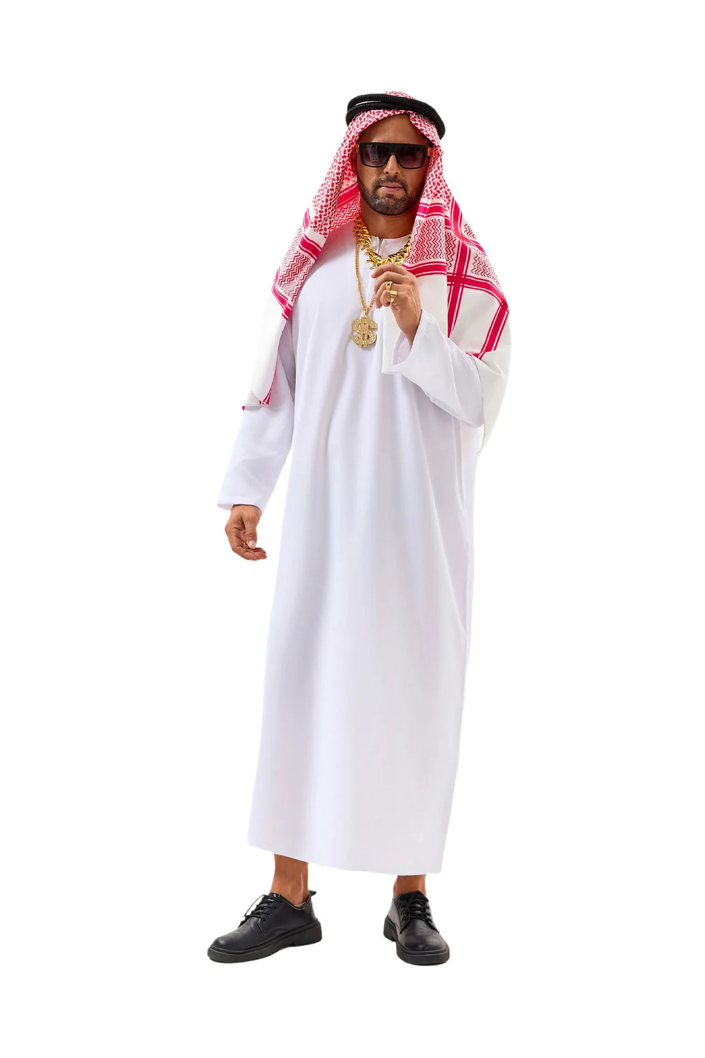 Middle East Arabic Robe Costume Suit Men Women Dubai Tycoon UAE Cosplay Costume Stage Performance Halloween Carnival Party 2025