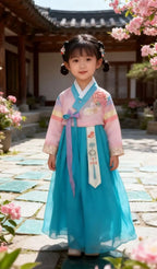 Korean Traditional Costume New Ethnic Costume Korean Hanbok for Girls Princess Dress Female Hanbok