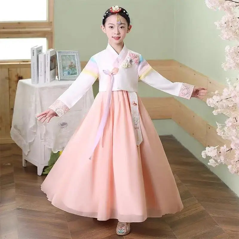 Korean Traditional Costume New Ethnic Costume Korean Hanbok for Girls Princess Dress Female Hanbok