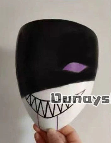 Anime Game Circus Cosplay Costume Little P Mask PVC Plastic Mask Hand-painted Custom Waterproof Fade-resistant Visible 3D
