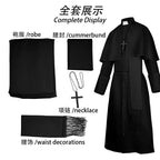 Medieval Priest And Priestess Cosplay Attire Four Color Medieval Retro Robe Cosplay Costume For Halloween Carnival Masquerade
