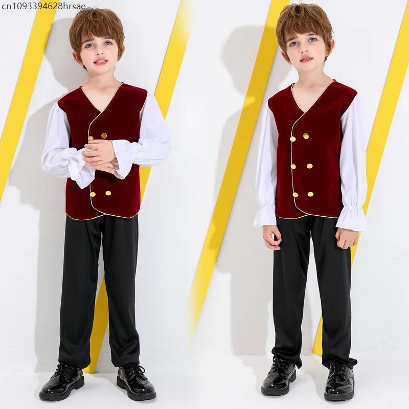 Medieval Russian National Costume Cultural Festival Drama Art Drama Stage Performance Suit Hoilday Party Cosplay Outfit