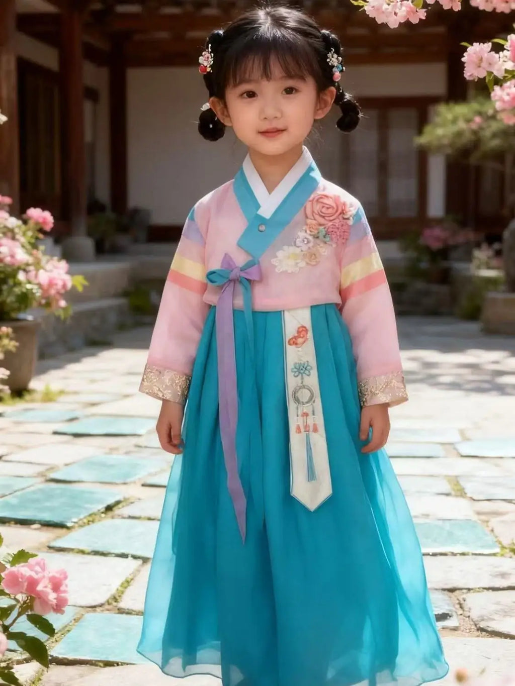 Korean Traditional Costume New Ethnic Costume Korean Hanbok for Girls Princess Dress Female Hanbok