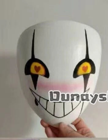 Anime Game Circus Cosplay Costume Little P Mask PVC Plastic Mask Hand-painted Custom Waterproof Fade-resistant Visible 3D