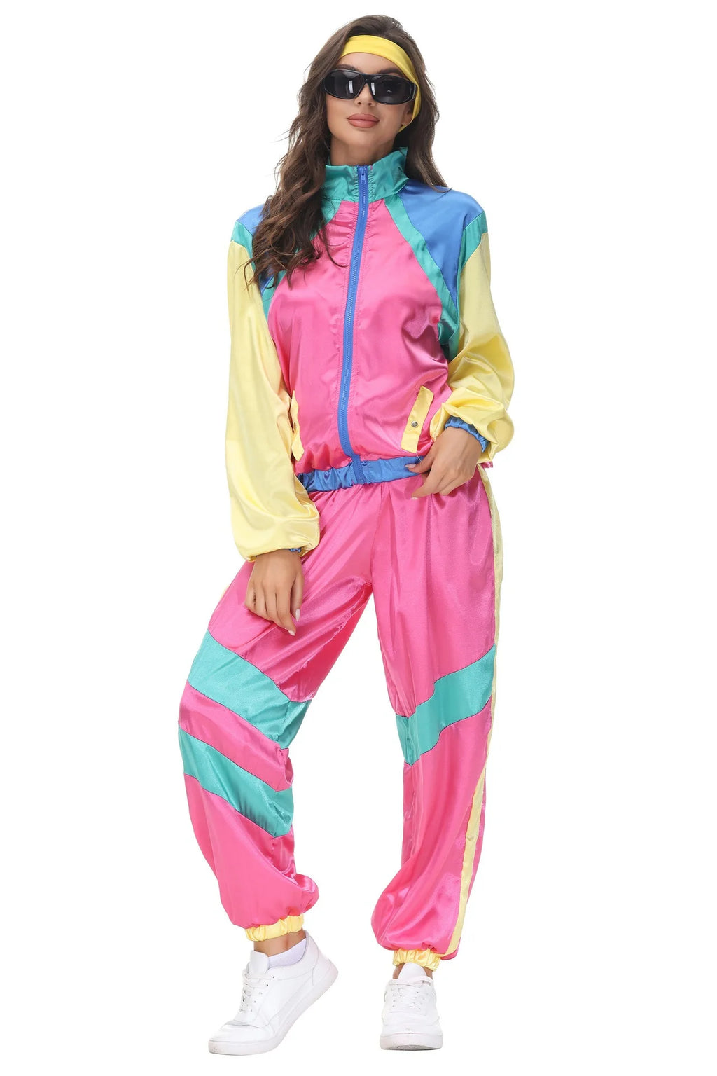 Cosplay  Halloween Costumes 70s Retro Disco Couple Sportswear Cos Party Stage Performance Costumes