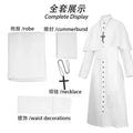 Medieval Priest And Priestess Cosplay Attire Four Color Medieval Retro Robe Cosplay Costume For Halloween Carnival Masquerade