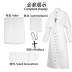 Medieval Priest And Priestess Cosplay Attire Four Color Medieval Retro Robe Cosplay Costume For Halloween Carnival Masquerade