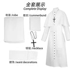 Medieval Priest And Priestess Cosplay Attire Four Color Medieval Retro Robe Cosplay Costume For Halloween Carnival Masquerade