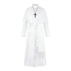 Medieval Priest And Priestess Cosplay Attire Four Color Medieval Retro Robe Cosplay Costume For Halloween Carnival Masquerade