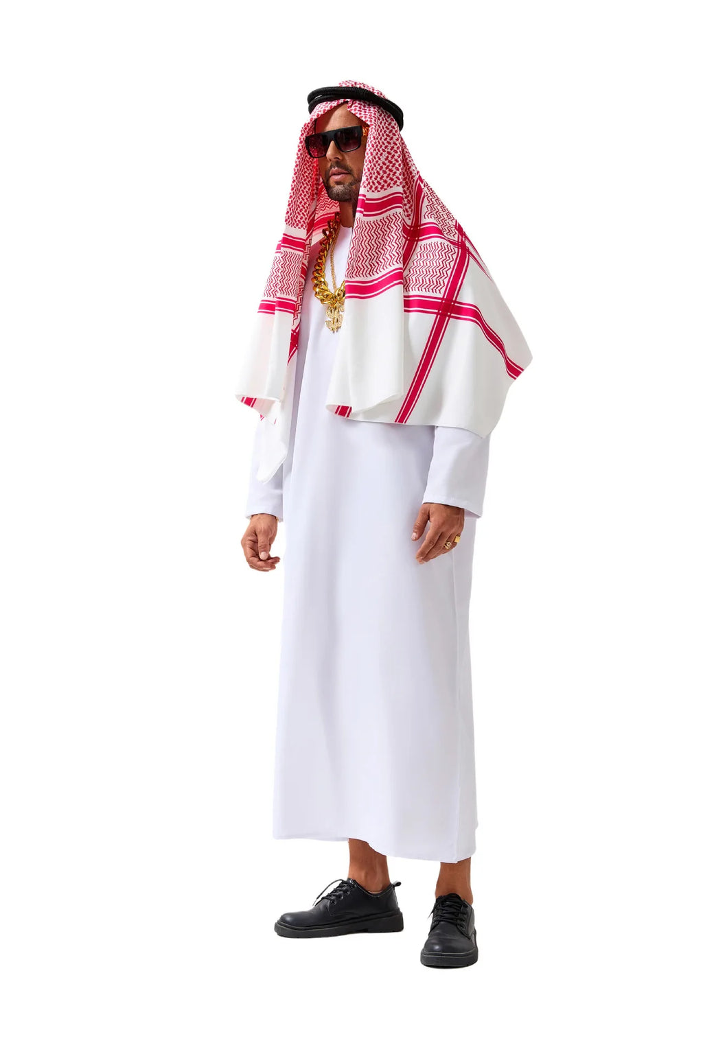 Middle East Arabic Robe Costume Suit Men Women Dubai Tycoon UAE Cosplay Costume Stage Performance Halloween Carnival Party 2025