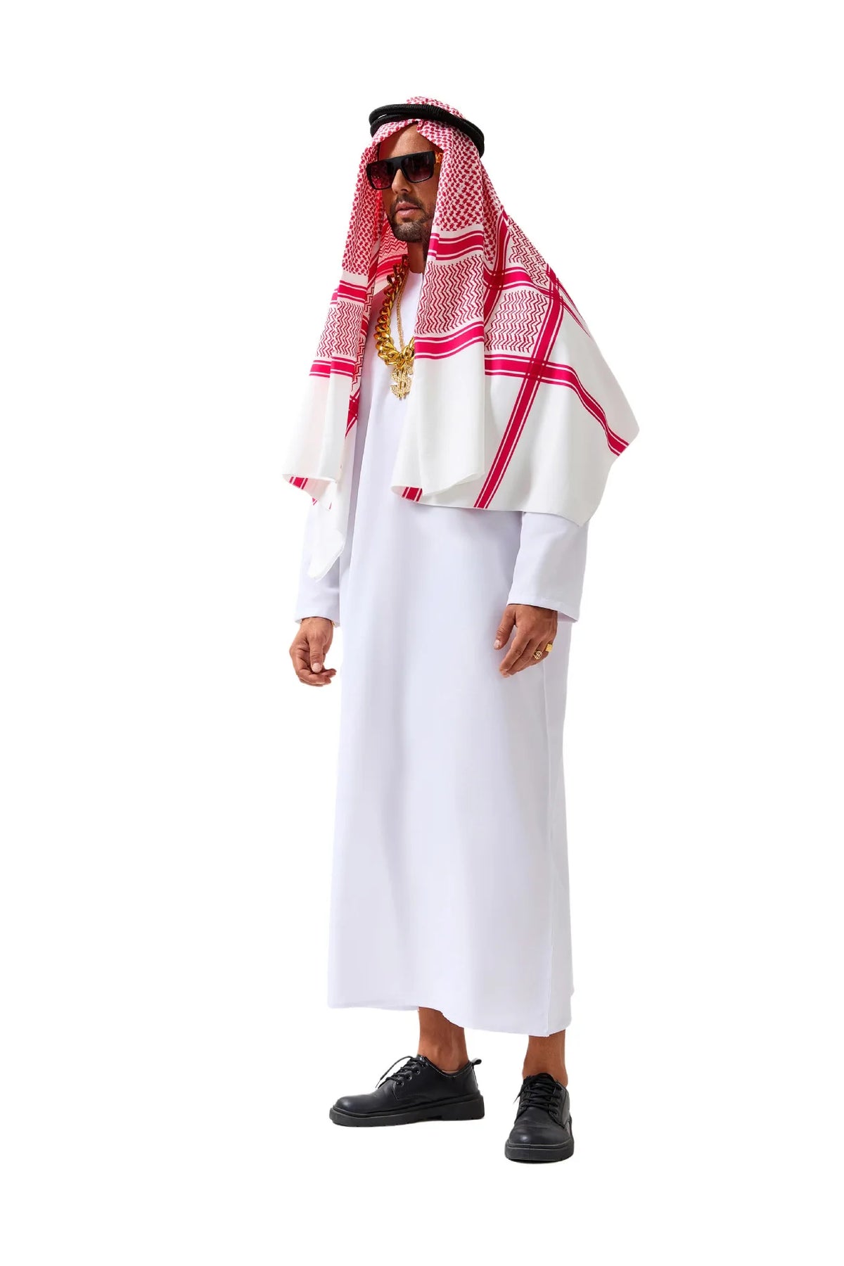Middle East Arabic Robe Costume Suit Men Women Dubai Tycoon UAE Cosplay Costume Stage Performance Halloween Carnival Party 2025