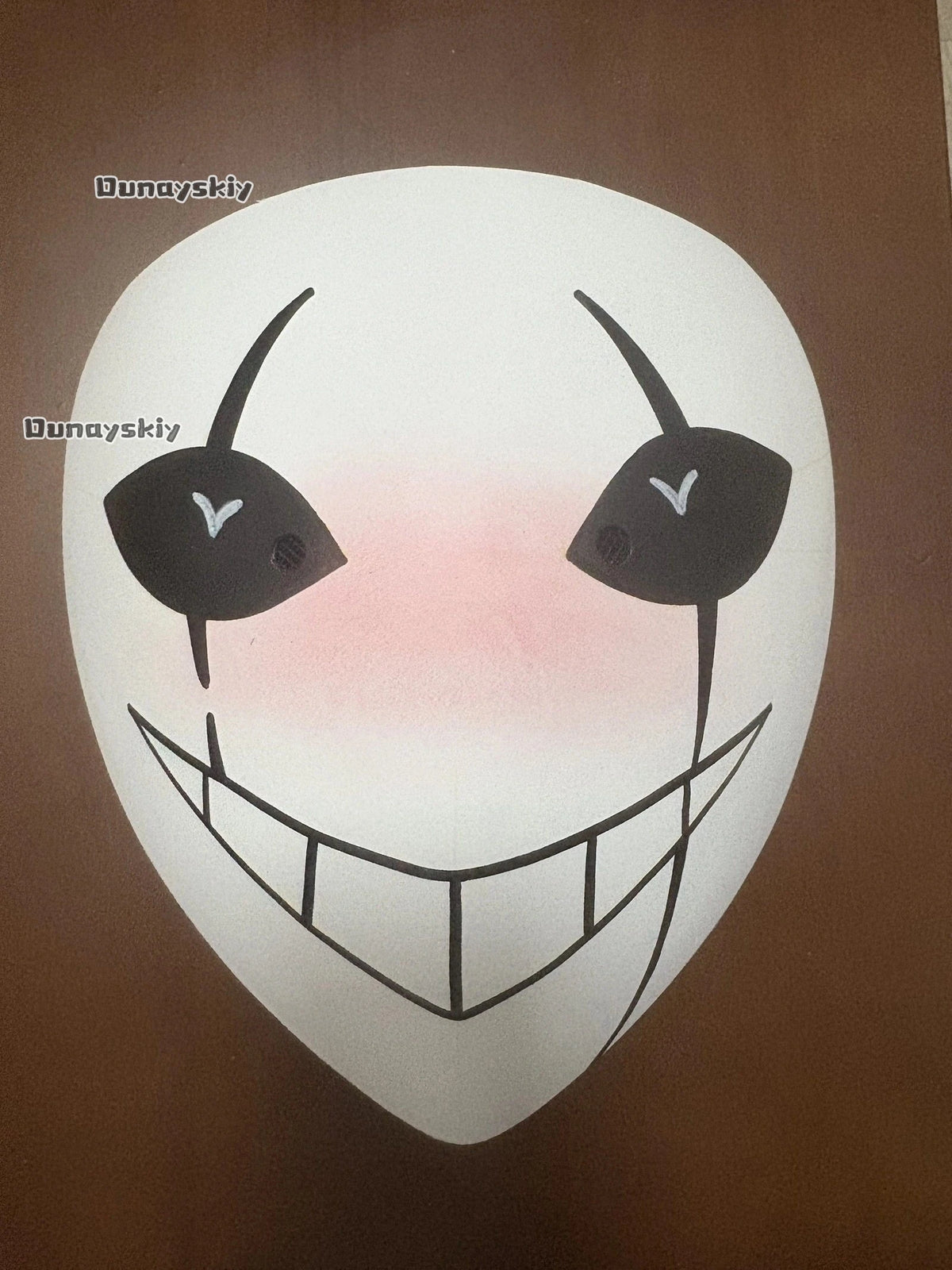 Anime Game Circus Cosplay Costume Little P Mask PVC Plastic Mask Hand-painted Custom Waterproof Fade-resistant Visible 3D