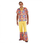 Couples 70s 80s Hippie Disco Costumes Women Men Bohemian Tribal Retro Rock Cosplay Outfits Carnival Halloween Party Stage Perf