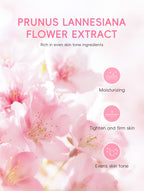 Sakura Skin Care Sets Face Cream Serum Toner Facial Cleanser Sunscreen Eye Cream Gift Box Face Skin Care Set Product 3pcs/Set