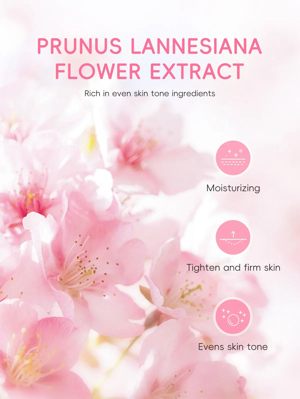 Sakura Skin Care Sets Face Cream Serum Toner Facial Cleanser Sunscreen Eye Cream Gift Box Face Skin Care Set Product 3pcs/Set