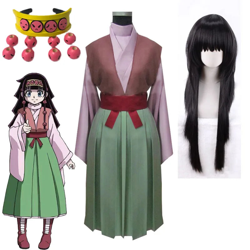 Alluka Zoldyck Cosplay Costumes Anime Dress Halloween Costumes for Women Vestido Role Play Clothing Suit Uniform