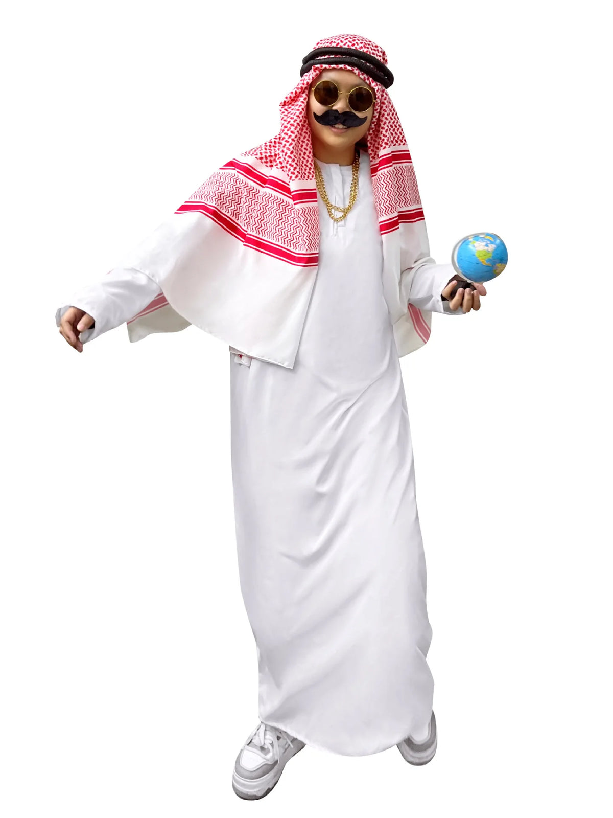 Middle East Arabic Robe Costume Suit Men Women Dubai Tycoon UAE Cosplay Costume Stage Performance Halloween Carnival Party 2025