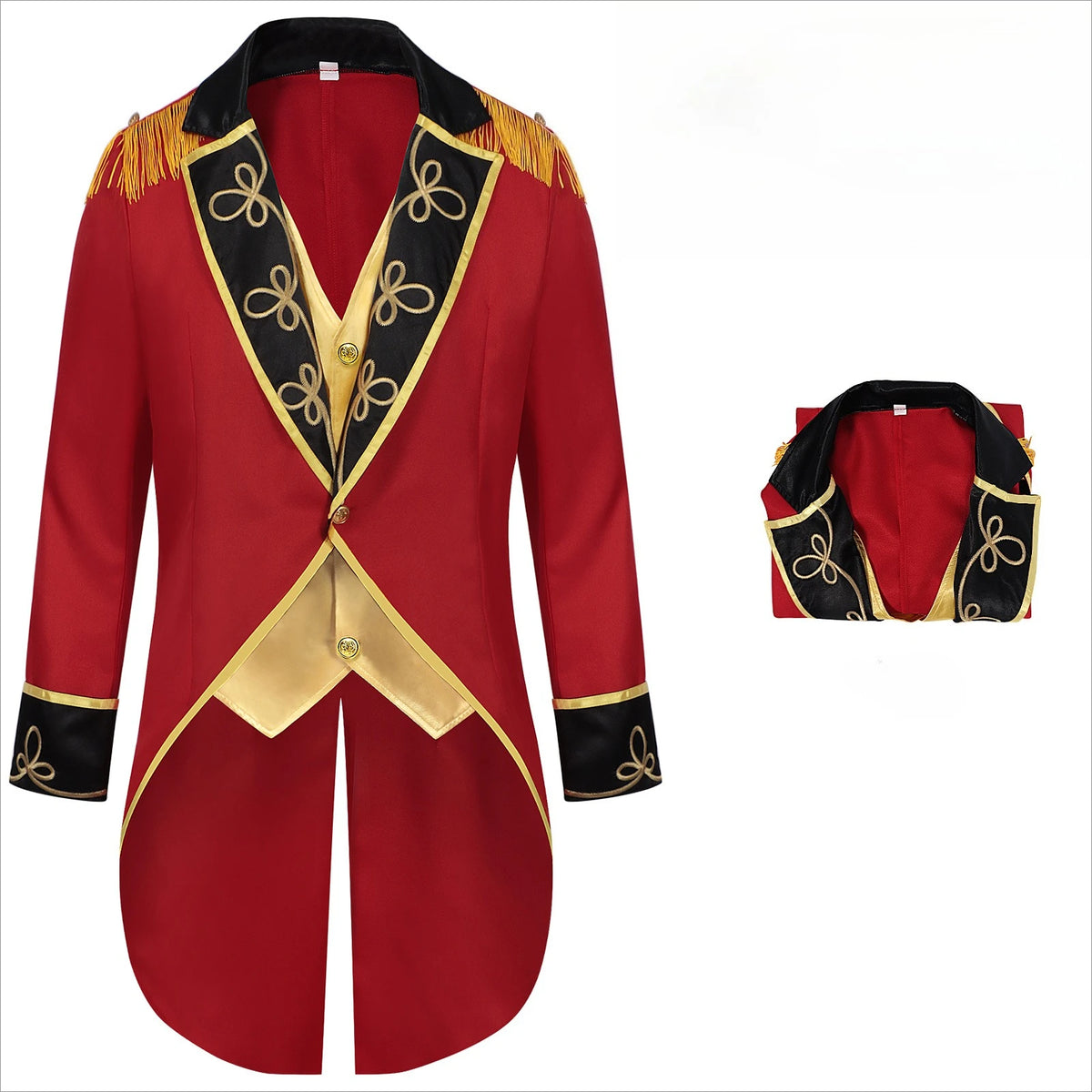 Medieval Clothing for Men Retro Stand Up Collar Circus Gentleman's Tuxedo Performance Costumes Punk Style Carnival Party Costume