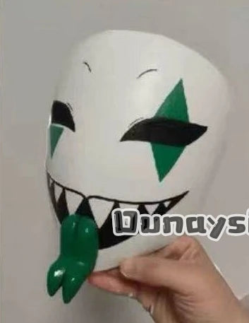 Anime Game Circus Cosplay Costume Little P Mask PVC Plastic Mask Hand-painted Custom Waterproof Fade-resistant Visible 3D