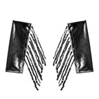 Kids Girls 70s Disco Outfits Sequins Jazz Dance Costume Hippie Hip Hop 60s Costumes Tassels Flared Jumpsuit Pageant Party Romper