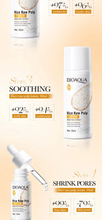 Rice Puree Skin Care Set & Soap Whitening Brighten Hydrating Moisturize Facial Cleanser+Toner+Essence+Lotion+Cream Skincare