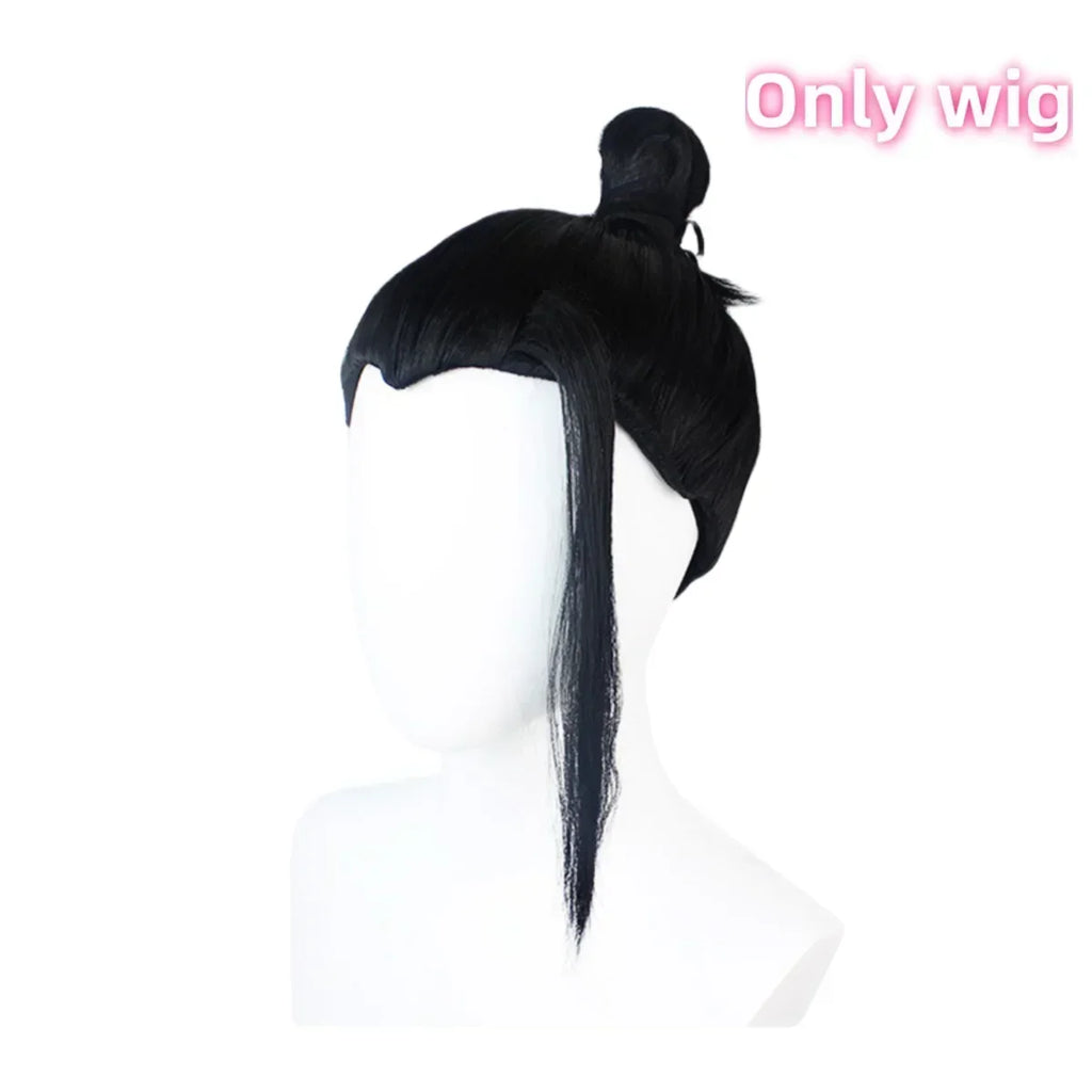 Geto Suguru Cosplay Anime Kostuum Zwarte Uniform Pruik Pak Halloween Mannen Kostuums Kleding