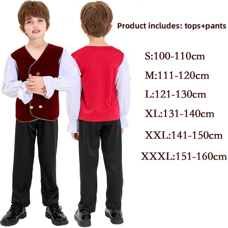 Medieval Russian National Costume Cultural Festival Drama Art Drama Stage Performance Suit Hoilday Party Cosplay Outfit