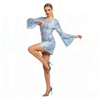 New Halloween Vintage 70s 80s Rock Women Disco Dress Hippie Costumes 60's  Birthday Outfits 1970s Prom Sequin Dresses Cosplay