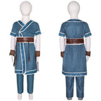 Kids Aang Katara Cosplay Costume Disguise Avatar Anime Last Airbender Role Play Fantasia Outfits Halloween Carnival Suit