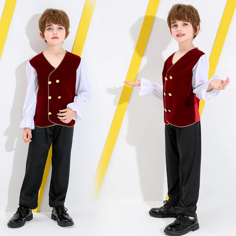 Medieval Russian National Costume Cultural Festival Drama Art Drama Stage Performance Suit Hoilday Party Cosplay Outfit