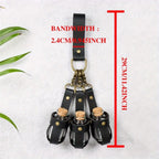 Medieval Viking Costume Set, Includes Long Belt + 3 PU Leather Cork Potions Flasks, Renaissance Witch Props Magic Elixir Cosplay