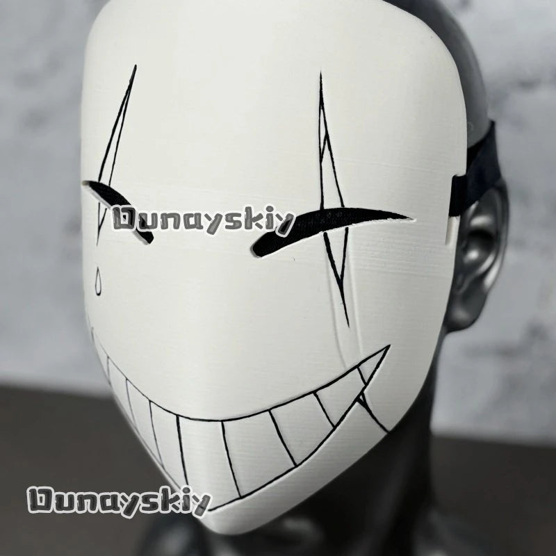 Anime Game Circus Cosplay Costume Little P Mask PVC Plastic Mask Hand-painted Custom Waterproof Fade-resistant Visible 3D