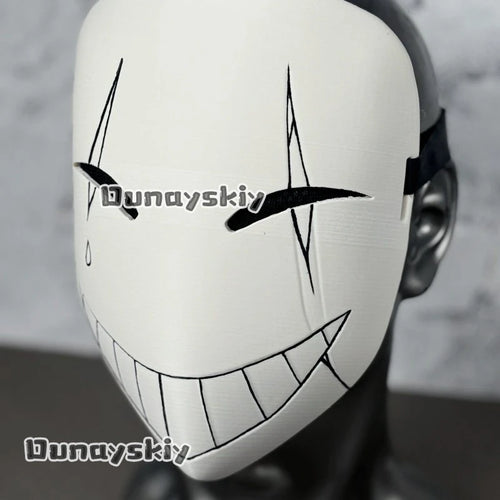 Anime Game Circus Cosplay Costume Little P Mask PVC Plastic Mask Hand-painted Custom Waterproof Fade-resistant Visible 3D