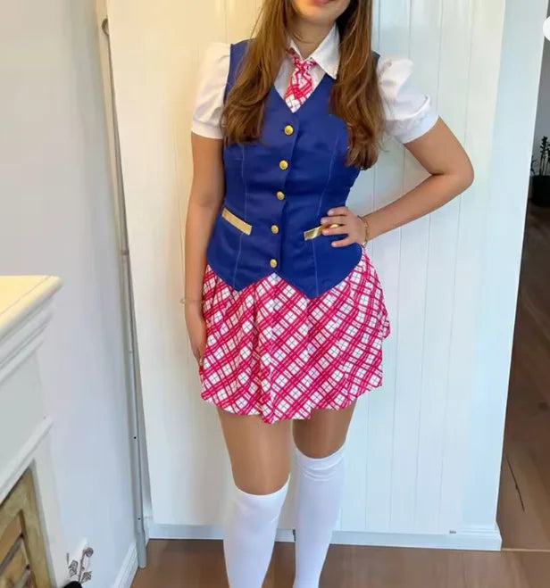 Anime, Live Action Movie, Cosplay, Princess Costume, College Uniform, Three Piece Dress, Cosplay, Halloween Stage Performance Co